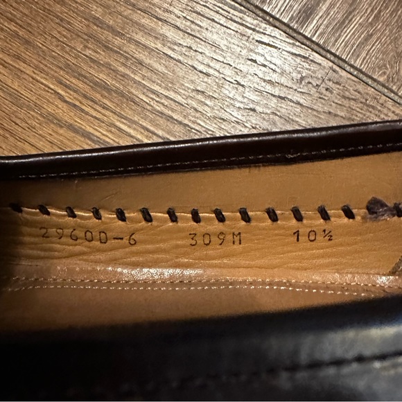 Miguel Angel Brown Leather Men’s Loafers Size 10 1/2 Made In Spain - Picture 11 of 14